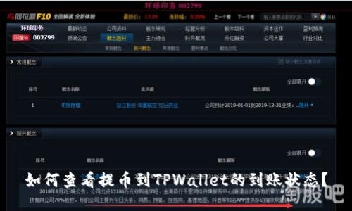 如何查看提币到TPWallet的到账状态?